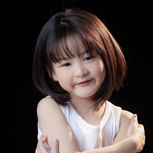 假发女儿儿童短发波波可爱宝贝韩版时尚拍照自然日常整顶假发