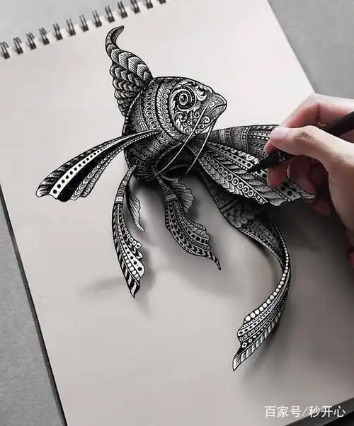 手绘艺术:让人震撼的立体黑白画,赋予你的不只是享受
