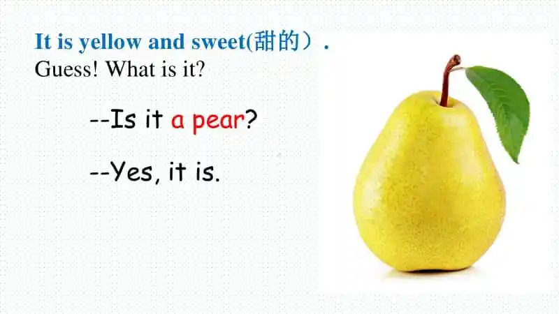 三起北师大版三下英语unit7fruitslesson2isitapearppt课件市级优课