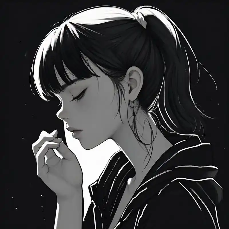 黑色系女生头像,高冷氛围感拉满99 黑色系头像真的太酷了吧,高冷