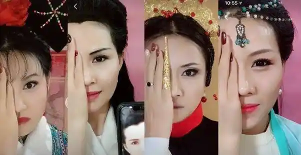 "农村妇女靠仿妆走红,强势圈粉260万!_化妆_丁兰_明星