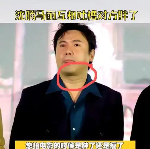 沈腾胖出了多层下巴,脸庞大了许多,不知道为何,连头发都变得凌乱,油腻