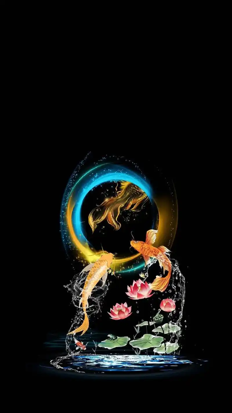 莲年有鱼#手机壁纸  - 抖音