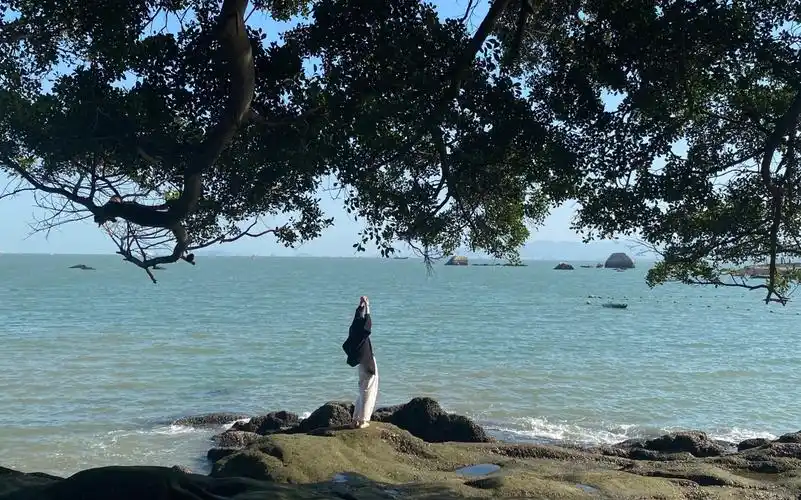 这是秋天的海边,原来快乐长这样