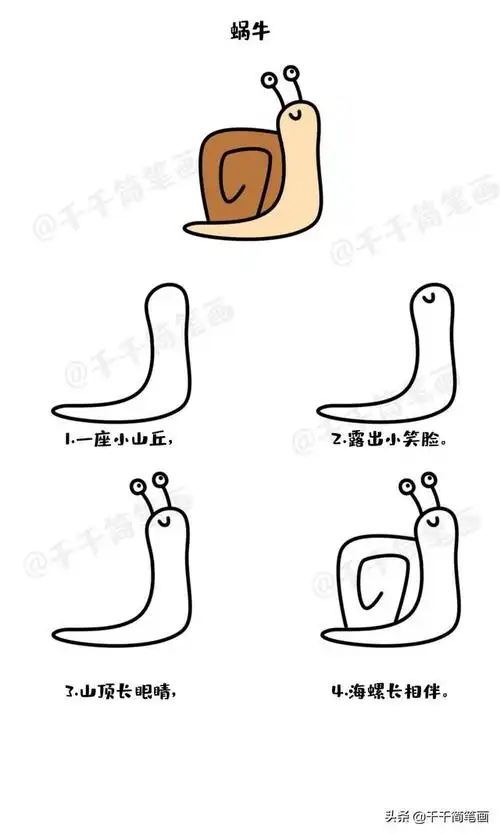 20个带儿歌的幼儿简笔画教程大全再也不怕教孩子画画了快收藏