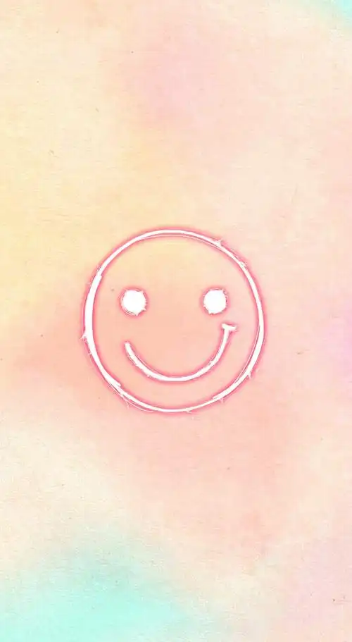粉色,笑脸,小清新