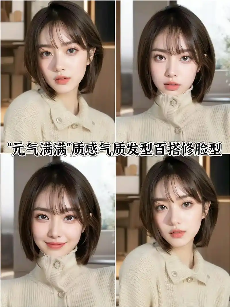 "元气满满"质感气质发型百搭修脸型