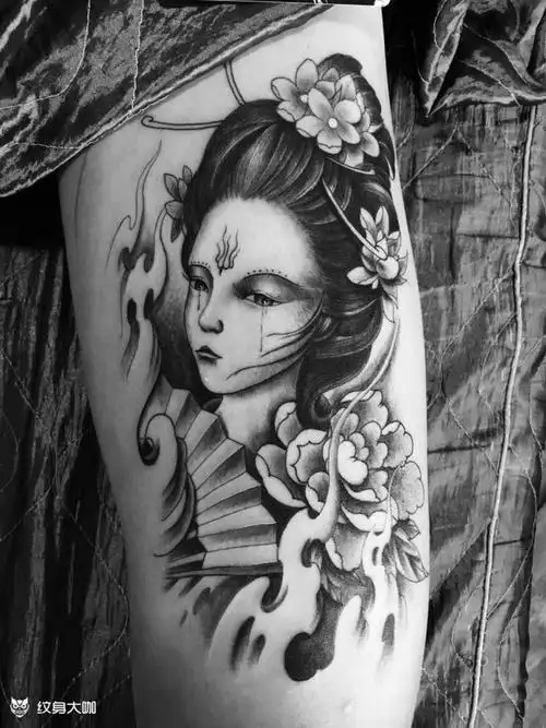 艺伎._纹身图案手稿图片_杜铁山的纹身作品集