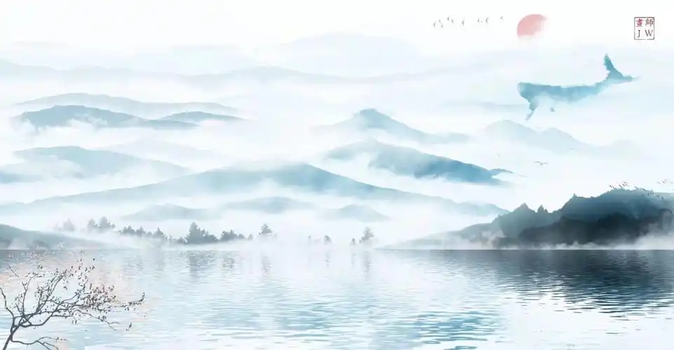 有哪些横构图的简约古风背景图