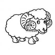 儿童学画画动物简单的山羊画简笔画十二生肖羊