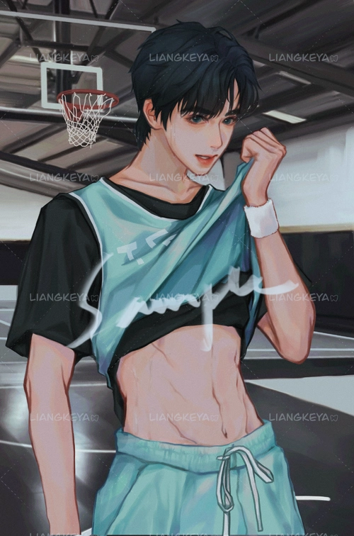 6969难得画画腹肌稿01