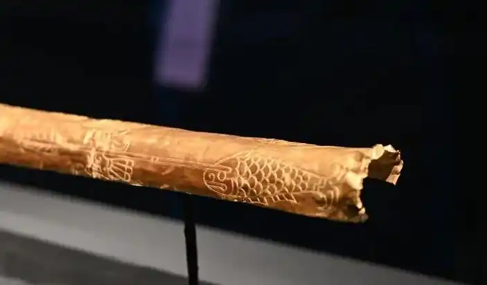 金杖(商代) 三星堆博物馆藏.(图片来源:图虫创意)