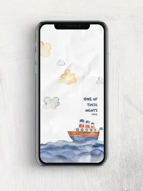 把歌单里的歌做成壁纸自制手机壁纸《7月7日(one of these nights)》