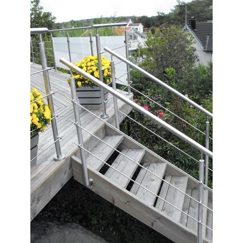 妙普乐户外楼梯扶手 楼梯扶手护栏304不锈钢室外阳台别墅 现代家用