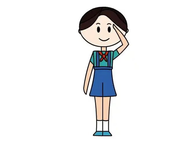 敬礼的小孩怎么画 向国旗敬礼的小孩怎么画 敬礼的小孩怎么画简笔画