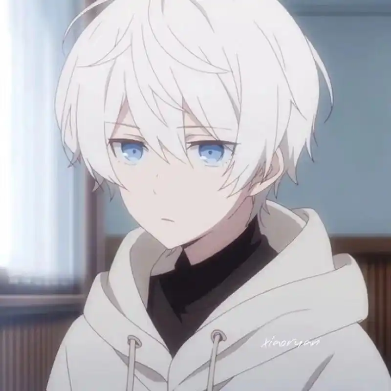 动漫男头| 白毛蓝瞳 #男生头像# #动漫头像# #动漫男头# #男头# #男头