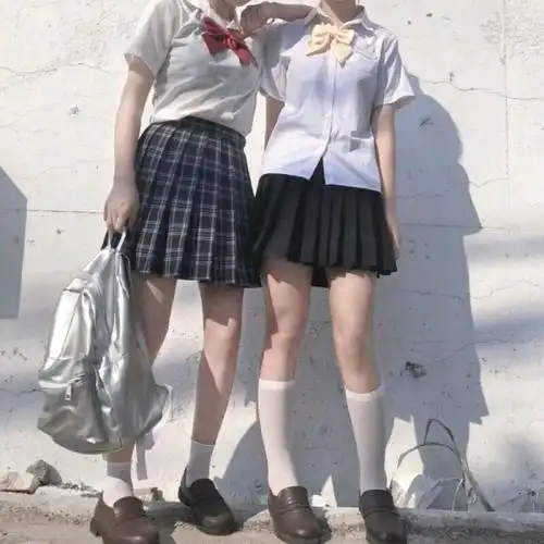 冷澈ins意境唯美jk制服闺蜜头像