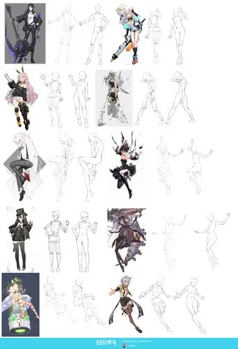 作业:人体速写基础—动漫人体结构画法 - 佐助老婆 - 轻微课