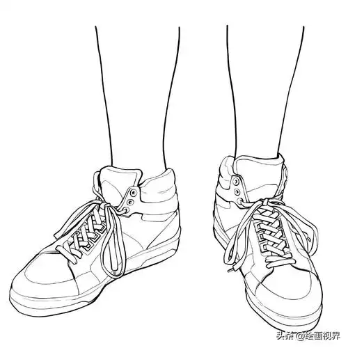 人物速写中鞋子的正确画法