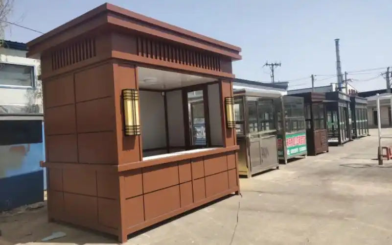 沈阳学校门卫岗亭,和平一校保安岗亭,幼儿园值班室,大小款式可定制,本