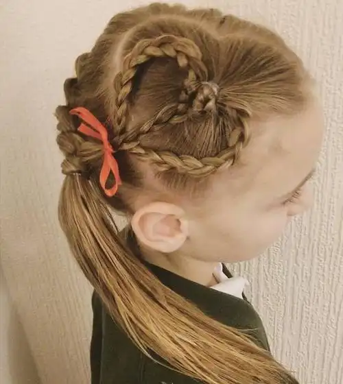 【风尚】一大波超美的儿童心形编发~辣妈们就照着这些发型给小公举