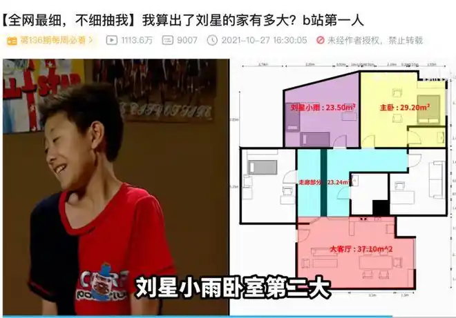 前段时间b站还有个up主,通过拉片《家有儿女》,直接算出了刘星家有