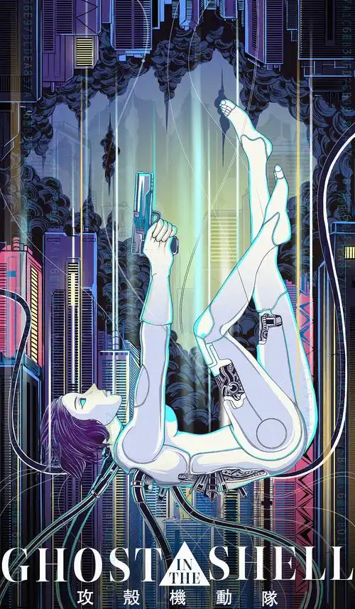 《攻壳机动队》|插画|创作习作|凯文文阿_原创作品-站酷zcool