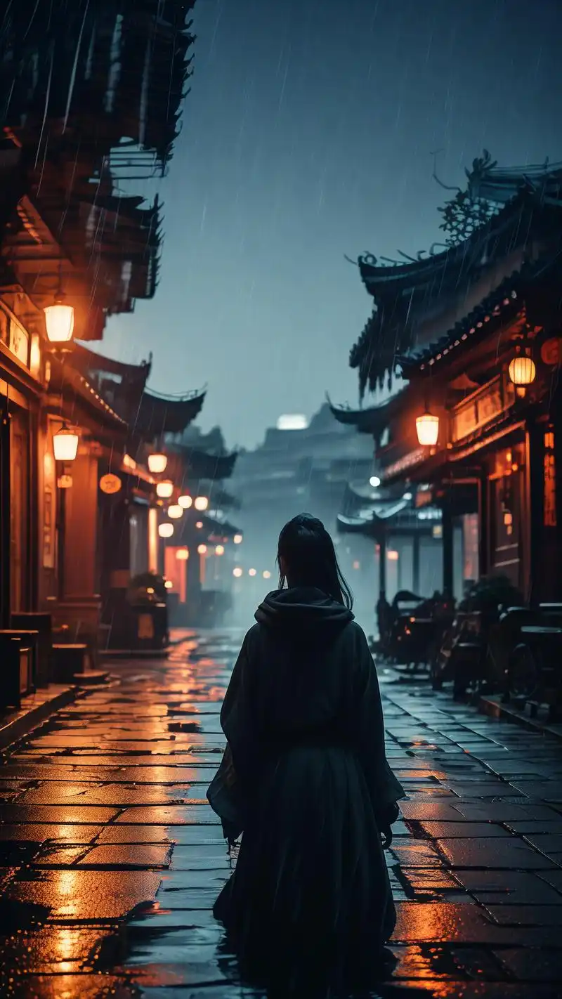 伤感背影一个人,孤独漫步街道壁纸0869♀15