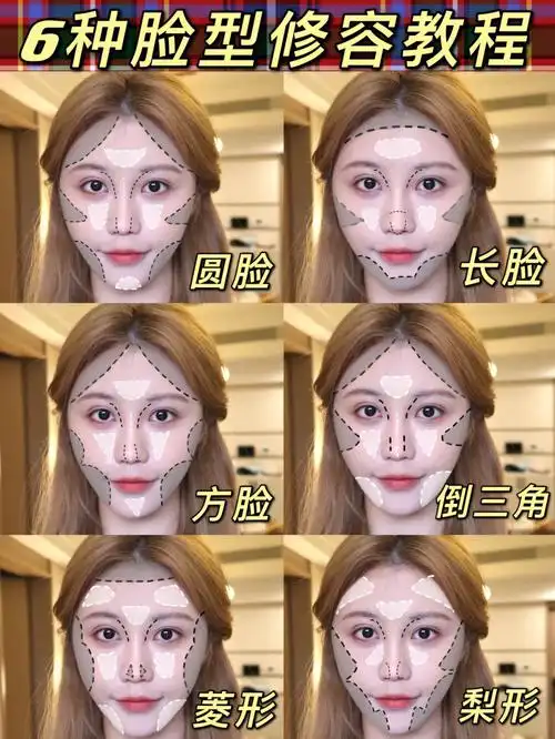 6种脸型修容教程78新手必看