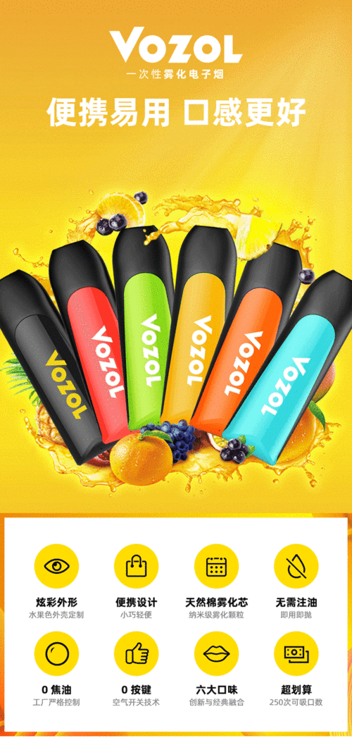 vozol微纵d1一次性雾化烟_电子烟套装_新品图解_新闻资讯_蒸汽联|电子