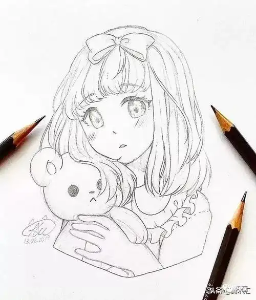 动漫素材| 线条感十足的动漫人物绘画_艺琪美术_零二七艺考