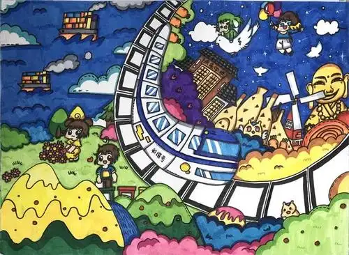 彩云杯中小学生绘画比赛小学组二等奖获奖作品展示2