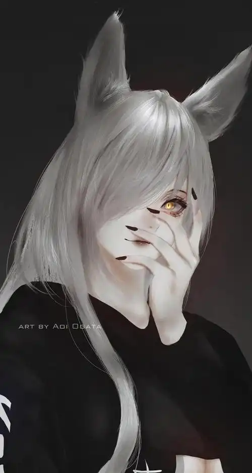 暗黑动漫御姐微丧背景图〈制作不意,拿图点赞〉(暗黑系动漫女生壁纸)