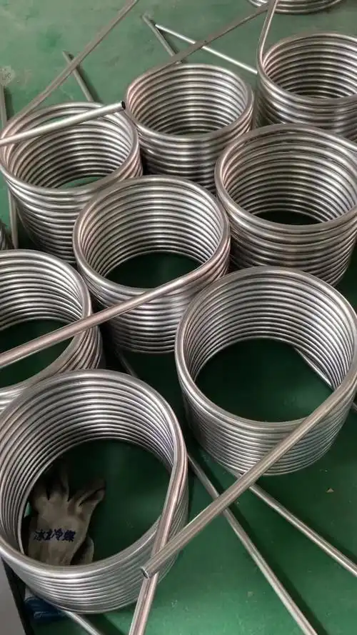 304不锈钢蒸发器 冷水机水箱 蒸气盘管 不锈钢卷管