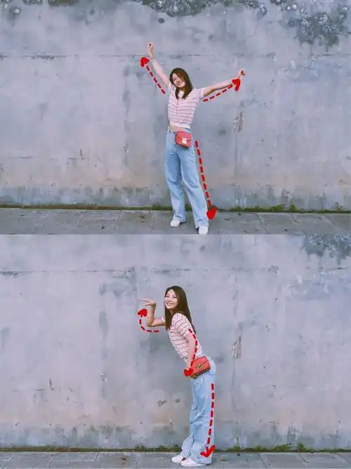 站着拍照姿势,手部,脚部,脸部,搞怪,好看动作这么摆