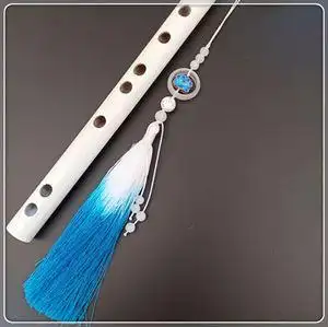 笛子白色古风白玉