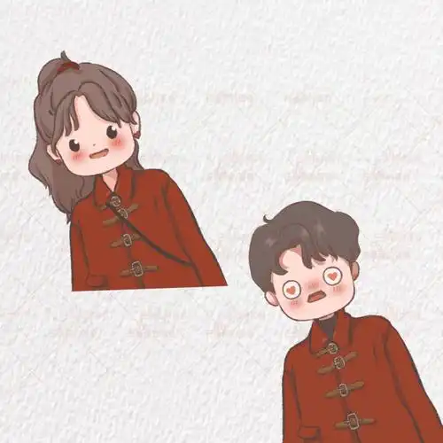 原创情侣头像一见倾心