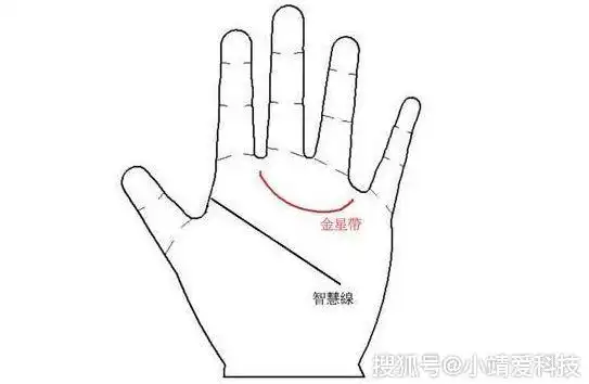 手相:手中金星带看你一生富贵财运,你有没有?