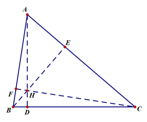 垂心通常用字母h标注