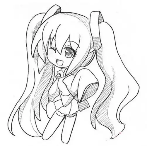 人物简笔画,美少女简笔画,简笔画图片