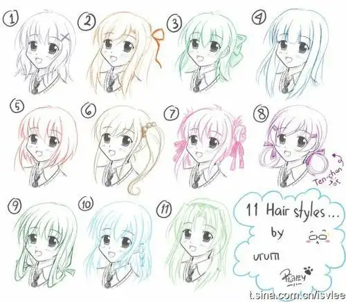 教程简笔画女孩简笔画的画法步骤图解简笔画女孩斜刘海画小女孩简单又