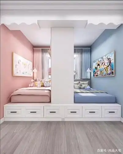 6㎡一房改两房,二胎兄妹房设计,不用发愁房间不够用了!