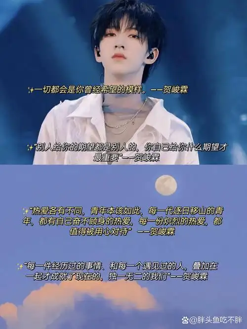 贺峻霖语录 | 可以写进作文的文案!