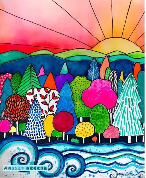 生如夏花——色彩亮丽的花卉主题装饰画合辑~#创意美术##手绘