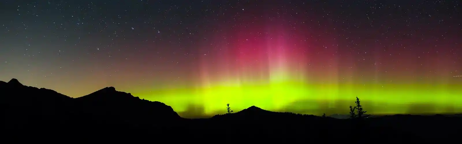 北极光 北极光,夜,星 壁纸 北极光,夜,星 桌布 - 3840x1200 双屏全景
