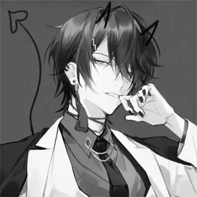 动漫帅哥头像黑白图片大全_男生动漫头像_头像屋