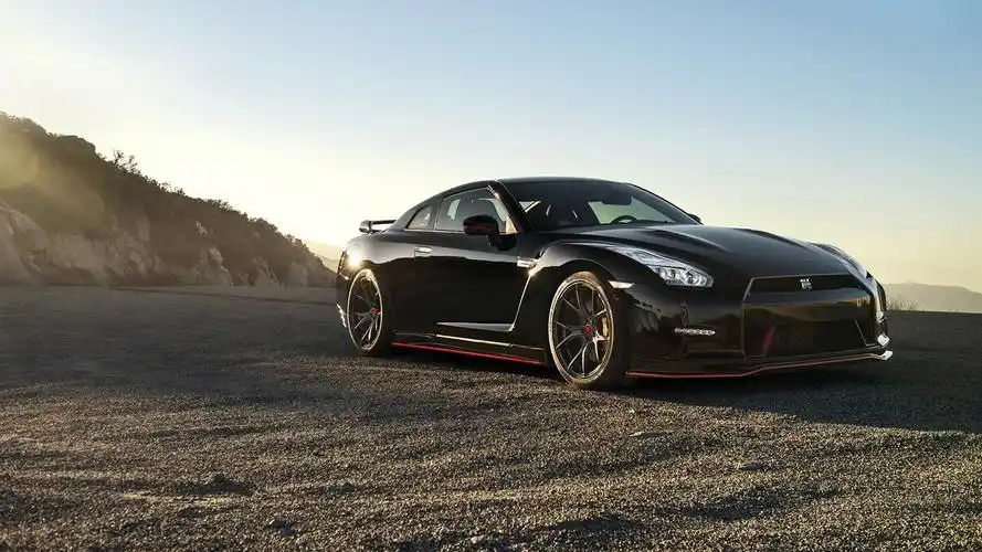 日产gt-r超级跑车黑色 iphone 壁纸