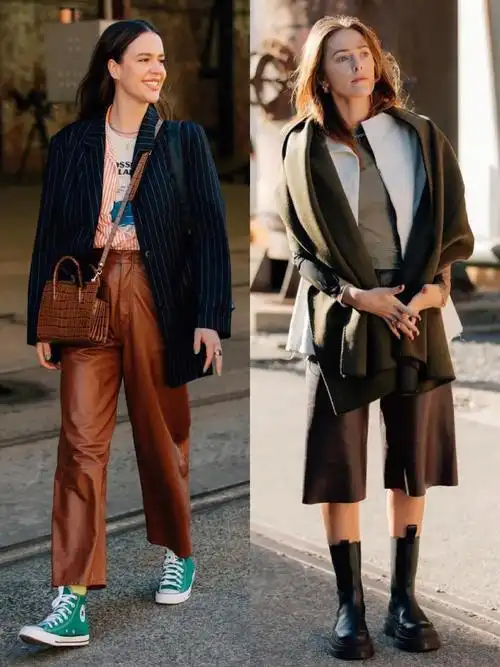 欧美街拍欧美街头的秋季时尚穿搭