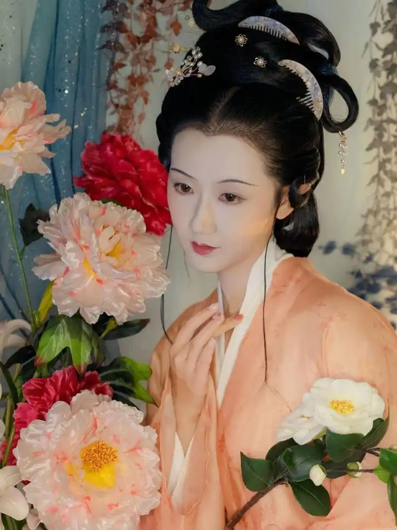 仿宋仕女图风汉服妆容——寄秋思 这次做的是仿宋代仕女图风格的妆容