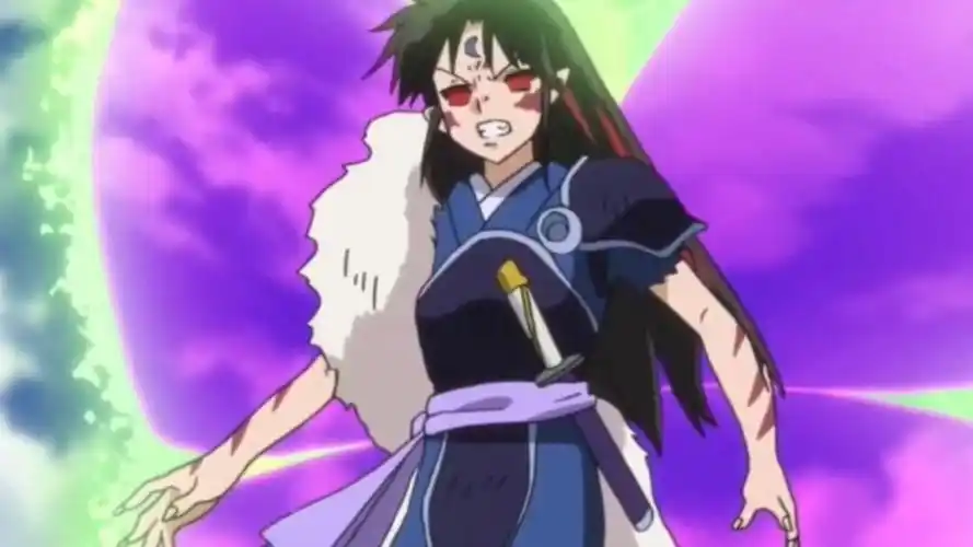 半妖夜叉姬永远妖化连杀生丸的月牙都继承了换个白发基本就是杀殿了